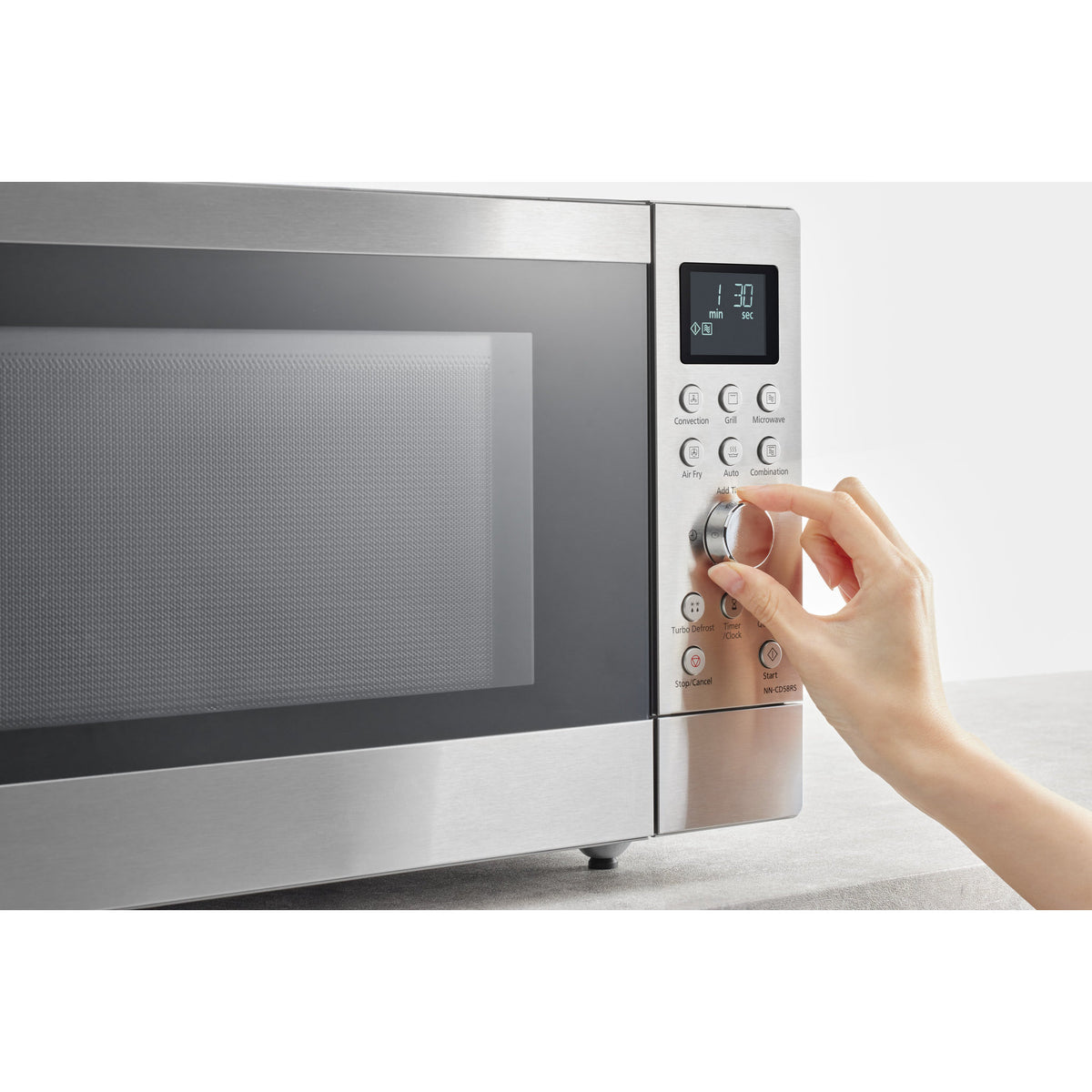 Panasonic 27L 4-in-1 Air Fry Convection Microwave - Silver (NN-CD58RS)