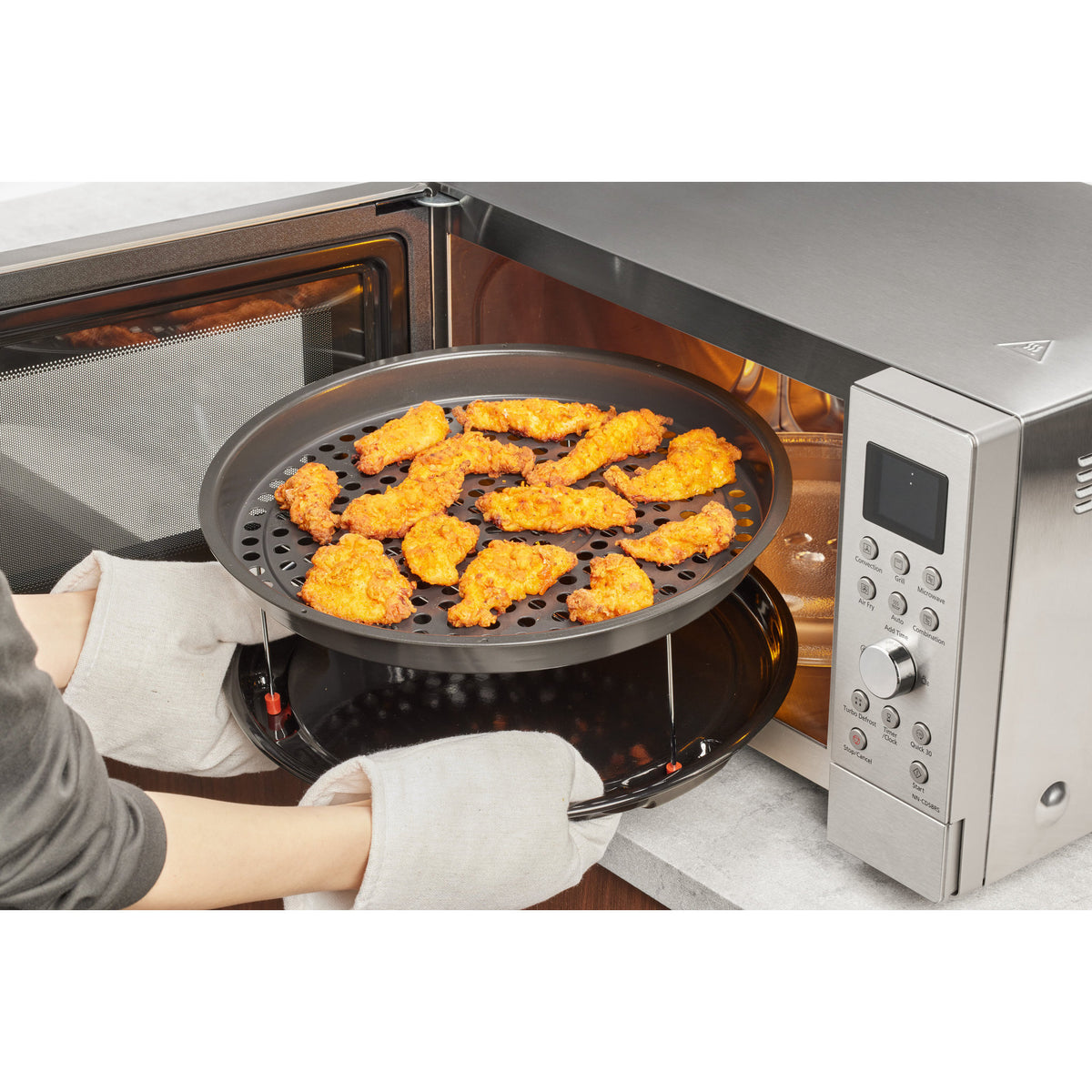 Panasonic 27L 4-in-1 Air Fry Convection Microwave - Silver (NN-CD58RS)