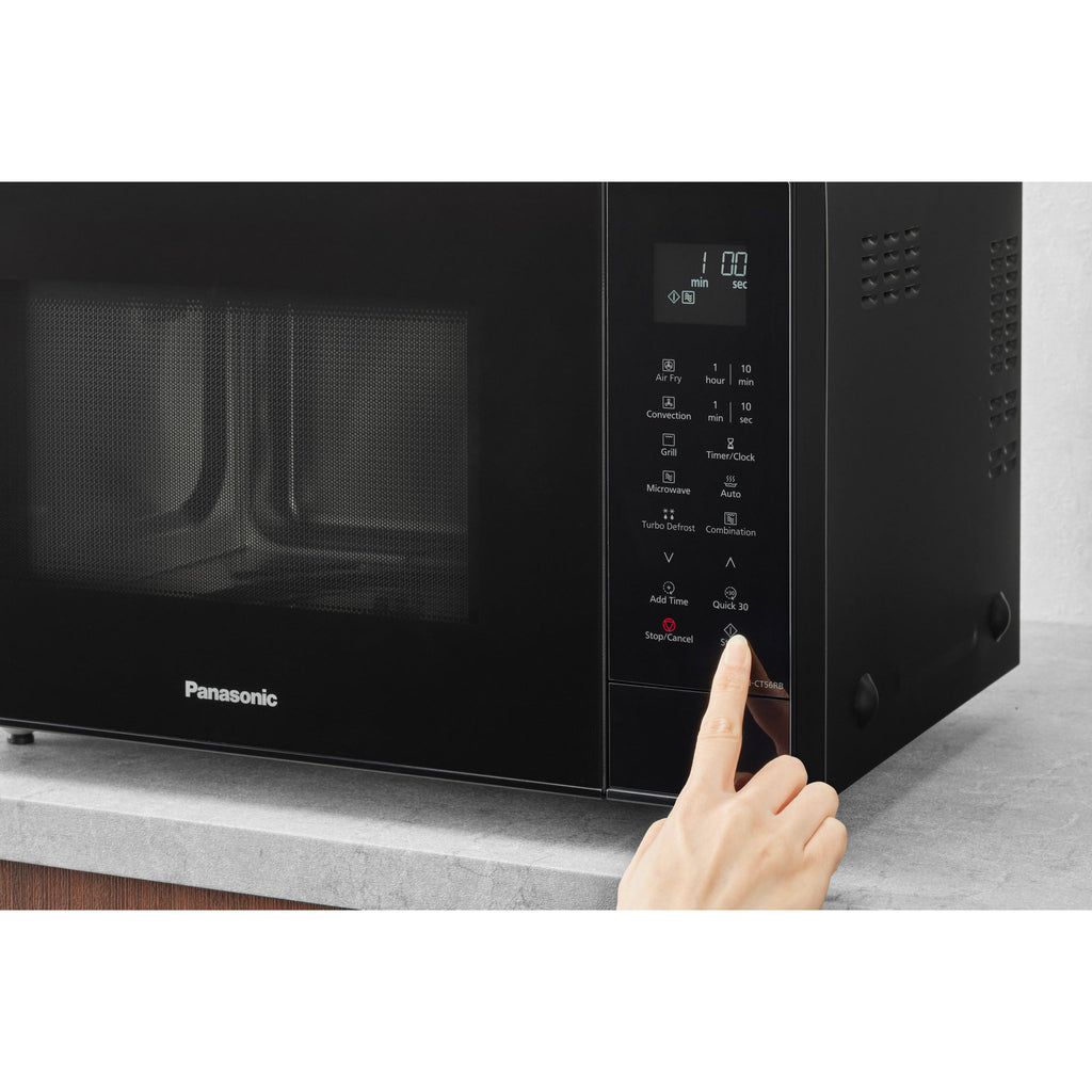 Panasonic 27L 4-in-1 Air Fry Convection Microwave - Black (NN-CT56RB)