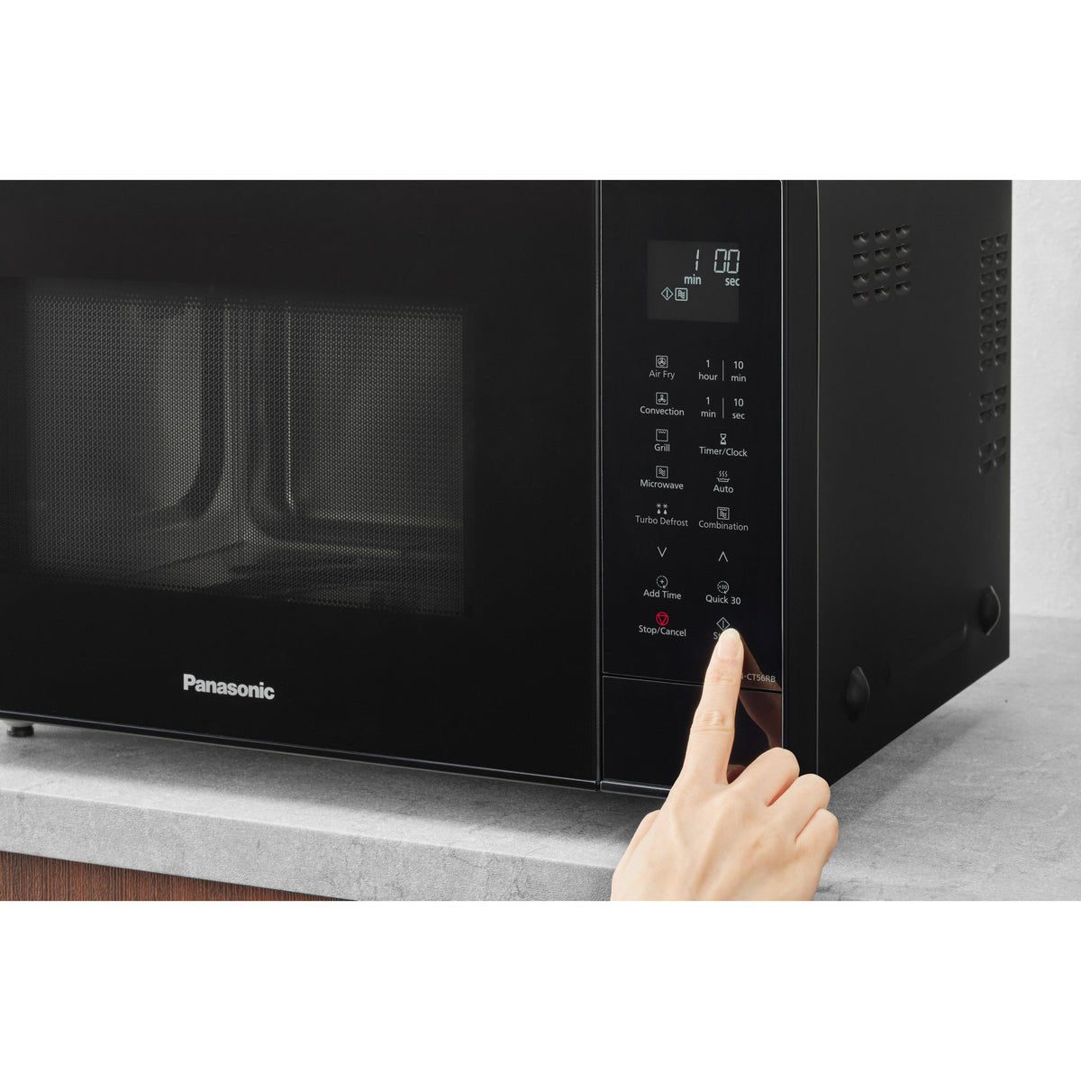 Panasonic 27L 4-in-1 Air Fry Convection Microwave - Black (NN-CT56RB)