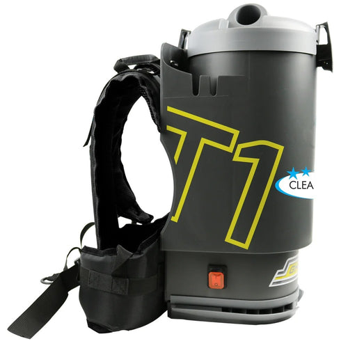 Ghibli T1 V3 Backpack Vacuum Cleaner 1450W Hepa Made in Italy - (Charcoal with Grey Lid)